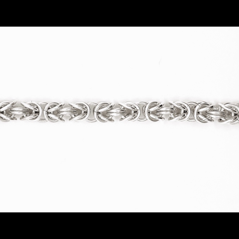 Byzantine Bracelet Chain .999 Pure Silver
